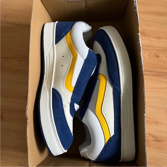 Vans Skate Estazzo Shoe Blue Yellow Women 9.0 US - Picture 8 of 9